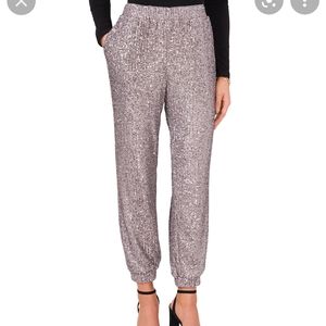 Sequin Joggers Vince Camuto NWT Size Large